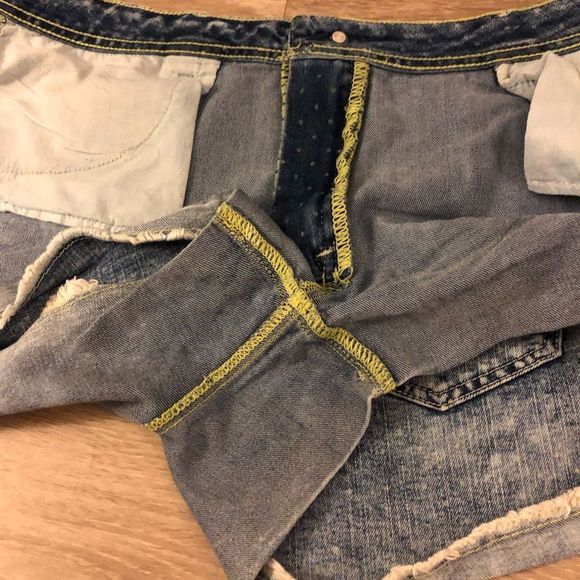 KINA Jeans Retro Vintage Stone Wash Cut Off Raw Hem - Picture 5 of 5